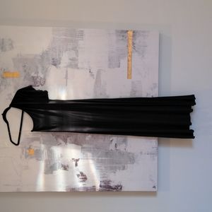 Soprano Black Asymmetrical Maxi Dress Size XS / S Extra Small / Small